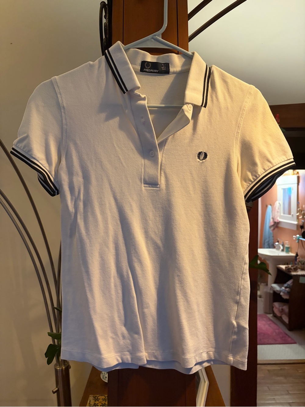 Women’s Fred Perry white polo size UK10
